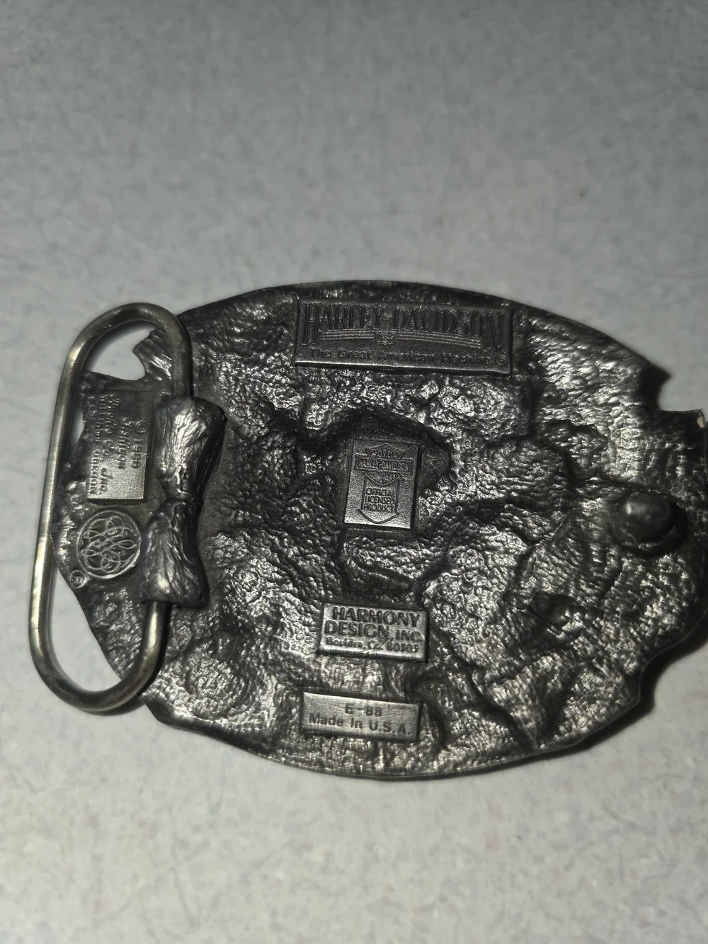 Harley-Davidson Silver Eagle 'Made in USA' Belt Buckle